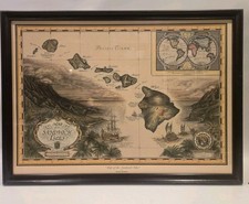 Framed Vintage Of The Sandwich Islands By Blaise Domino picture