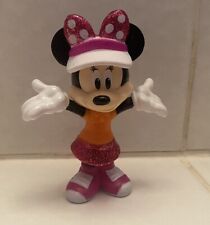 DISNEY MINNIE MOUSE READY TO PLAY PINK GLITTER 3” PLASTIC FIGURE 51 picture