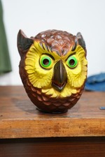 Vintage Antique Halloween Costume Mask Owl 1960s Excellent Condition picture