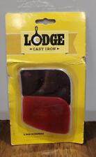 Lodge Durable Polycarbonate Pan Scraper, set of 2 Black and Red (SCRAPERPK) picture