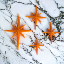 Midcentury Modern Vintage Style Atomic Starburst Fridge Magnets MCM Decor 60s picture