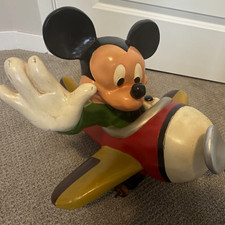Vintage Disney Mickey Mouse aviator hanging display from the 1980s picture