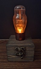Old Vintage Radio Lighted Vacuum Tube - Novelty Night Light / LED Amp Desk Lamp picture