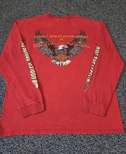 Harley Davidson Shirt Long Sleeve Graphics 2008 Size XL Washington picture