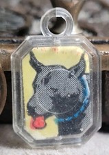 Vintage Photo Charm W DEVIL The Wolf/Dog From The Phantom And MAMA Katzenjammer picture