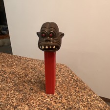 VTG 1970s PEZ Gorilla, Red Eyes Red Base, No Feet picture