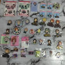 Girls und Panzer rubber strap Acrylic keychain tin badge lot of 40 Set sale picture