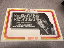 Vintage Sands Las Vegas Wayne Newton Fold Out Postcard Mailer 1970s picture