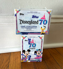 2025 Topps 70th Anniversary Disneyland Blaster Box LOT OF 2 Factory Sealed picture