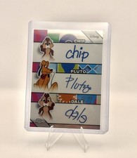 2026 Topps Disney Chrome Chip Pluto Dale Triple Auto (Bookend) 28/28  #TR-1 27 picture