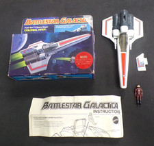 VINTAGE 1978 COLONIAL VIPER BATTLESTAR GALACTICA MATTEL 100% COMPLETE BOX PILOT picture