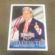 John Kerry Signed Autographed 2016 Decision #36 Secretary Of State US Senator C picture