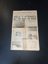 Columbus Sunday Dispatch July 20 1969 Vintage Newspaper  Moon Landing Ohio Paper picture