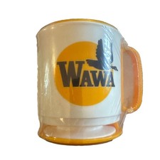 Vintage Wawa Plastic Travel Coffee Mug /Cup W/Lid And Base SEALED never used  picture