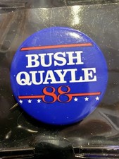 Bush Quayle, 1988 Vintage Presidential Campaign Buttons, Set of 12🔥🔥 picture