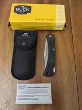 Buck 110 Folding Hunter LT Knife USA Made Nylon Sheath New picture