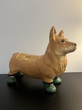 Anthropologie Dapper Dog Cookie Jar Pembroke Welsh Corgi Puppy picture