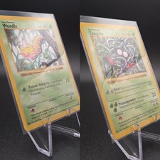 Pokemon Tangela & Weedle Shadowless Base Set 69/102 66/102 NM - EX English picture