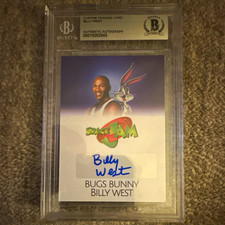 Space Jam Looney Tunes Bugs Bunny Billy West Hard Signed Auto Custom Card 1996 picture