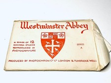 1930s Westminster Abbey 12 Photogravure Photos Photochrom Complete Set London picture