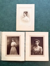 Antique Photograph Lot 3 Gilbert Studio Philadelphia 1900s Portrait Woman Signed picture