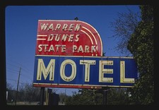 Photo:Warren Dunes State Park sign, Red Arrow Highway, Bridgman, Michigan picture