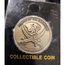 Disney Imagineering WDI Pirates of the Caribbean Disneyland Cast Member Coin picture