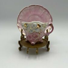 Vintage Victorian Pink and Gold Cup & Saucer picture