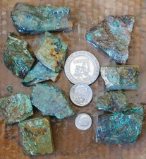 Turquoise rough 1/2 lb high grade natural hard Blue Silver #2 , Tonopah NV Lot A picture
