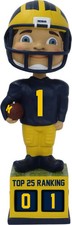 Michigan Wolverines Football Top 25 Ranking Tracker Bobblehead NCAA picture