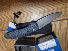 benchmade griptilian 551 Custom Blue G10 Handle, Acid Stone Washed Blade S30V  picture