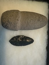 Native American Artifacts Pestle And Knife-Oregon picture