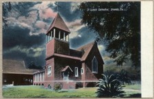 Orlando FL St Lukes Cathedral Night View Florida Postcard picture