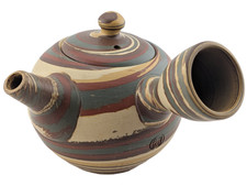 Sekisen 石仙 Yuzo Shimizu 清水勇蔵 Japanese Tokoname Pottery Neriage Mixed Clay Teapot picture