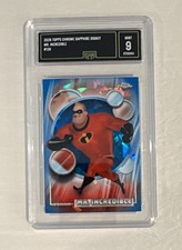 2026 Topps Chrome Sapphire Disney Mr. Incredible #126 Pixar GMA Mint 9 picture