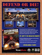 2000 Beach Head 2000 PC Original Advertisement / Retro Promo v1 picture