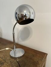 Vintage MCM Chrome Eyeball Gooseneck Desk Lamp  picture