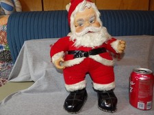 Vintage Rushton Santa 1950s Rubber Face Plush 16