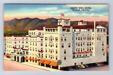Tucson AZ-Arizona, Santa Rita Hotel Advertising, Antique, Vintage Postcard picture