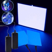 El Sheet Panel Light - 2Pcs 10 x 10cm DIY Electroluminescent Cuttable Mask Ey... picture