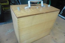 Vintage Dovetail Box England with lock and handle picture