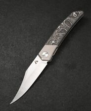 CMB Zetsu CMB-09S Titanium+Carbon Fiber Handle M390 Steel Pocket Folding Knife picture