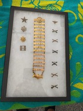 Vtg 1917-1930 Brooklyn NY Sumner Drill Corps Medal Shadow Box J L Brassington picture