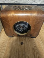 Vintage Zenith 6-S-222 Cube Tube Radio 1937 Turns On Lights Up Has 3 Knobs picture