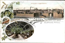 Milwaukee WI Schlitz Brewery Schlitz Palm Garden c1900s-10s Vintage Postcard bhn picture