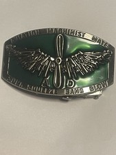 US NAVY Aviation Machinist Mate Belt Buckle Suck, Squeeze Bang Blow picture
