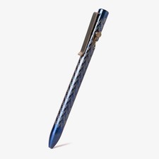 Tactile Turn Limited Release Chevron Blue Titanium Bolt Action Pen Standard 5.6” picture