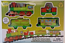 Grinch Dr Seuss NEW Holiday Express 12 Piece Christmas Train Set w/Light & Sound picture