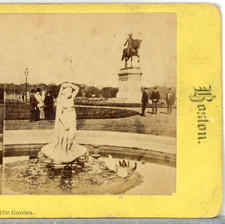 MASSACHUSETTS, The Public Garden, Boston--Stereoview E105 picture