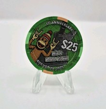 Hard Rock Casino Rockford Illinois 2025 1st Anniversary 'Sock Monkey' $25 Chip picture